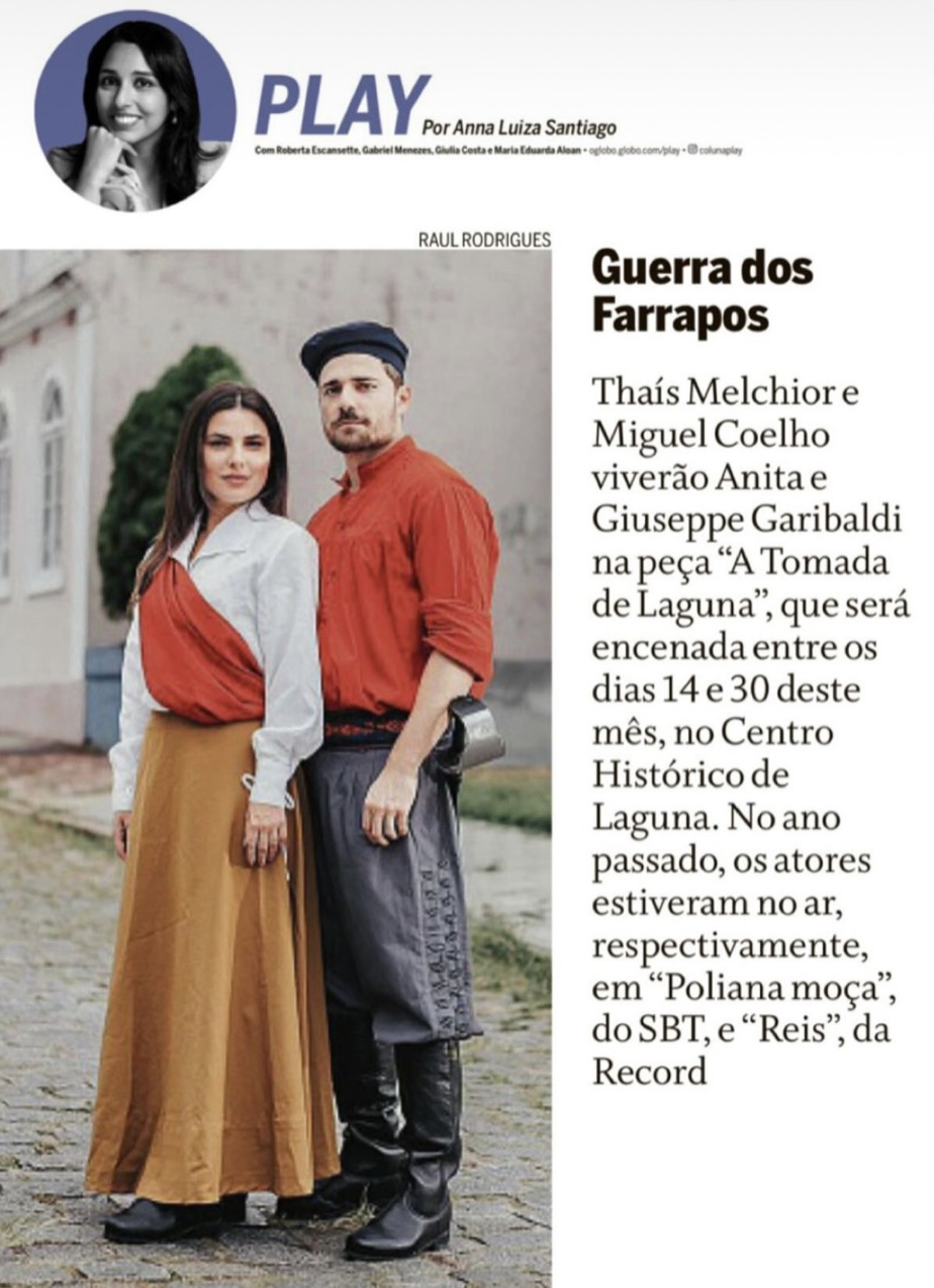 Giuseppe Garibaldi — Teatro — Guerra dos Farrapos